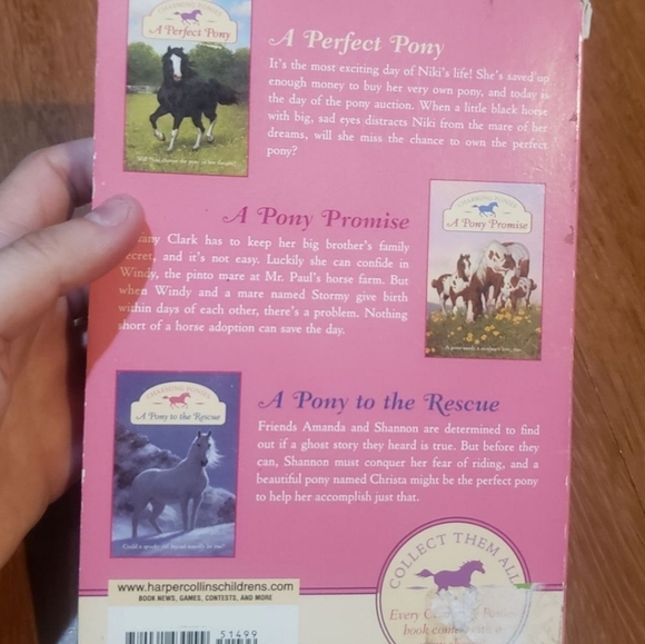 3/$15 Charming ponies 3 book set - summer reading a perfect pony, a pony promise - Picture 5 of 8
